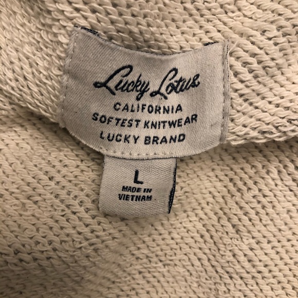 Lucky Brand Raw Edge Moto Zip Up - Picture 4 of 6